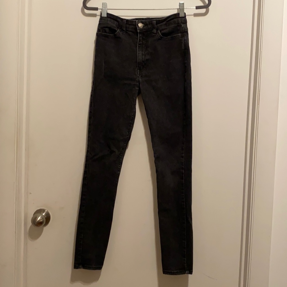 American Apparel Faded Black Skinny Jeans